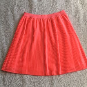 Merona Coral Pink Pleated Skirt